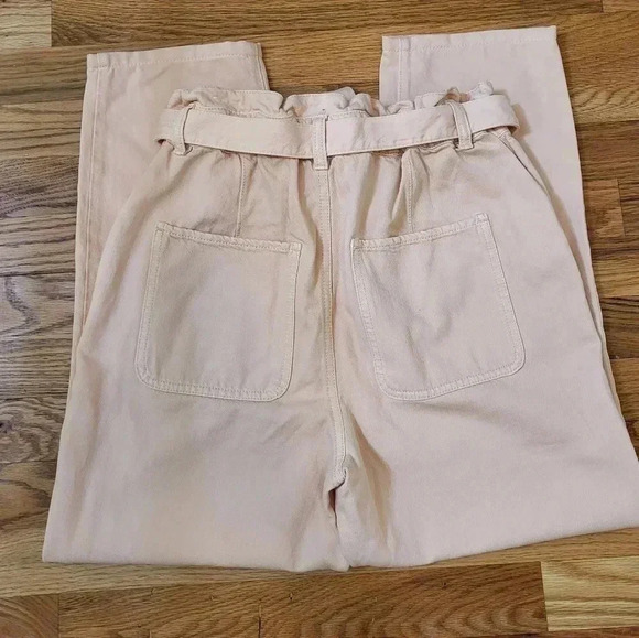 LOFT Ann Taylor High Waisted Tapered Leg Paperbag Pants(XS) - Picture 2 of 9